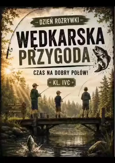 Klasa IVc złowiła wspomnienia podczas wędkarskiej wyprawy do Kwilenia