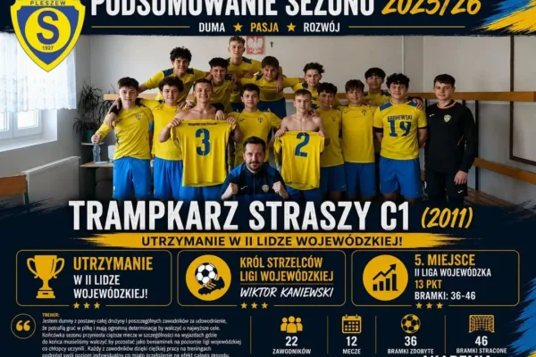 Trampkarze Starsi C1 Stali Pleszew utrzymali się w II lidze wojewódzkiej
