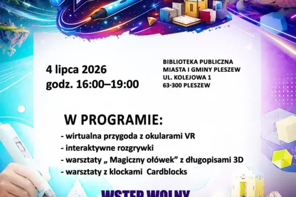 V edycja Festiwalu Nowych Technologii „Pociąg do Nauki” w Pleszewie już dziś!
