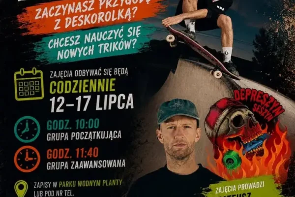 Bezpłatne lekcje deskorolki w Pleszewie – Depreszyn Seszyn już od 12 lipca