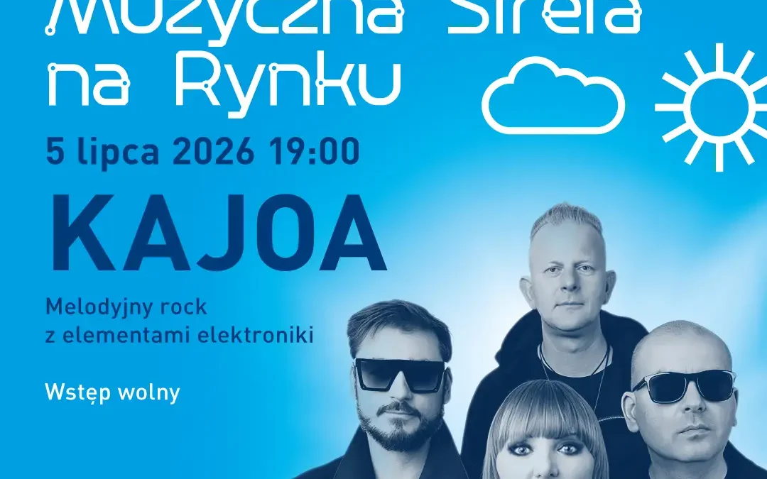 Muzyczna Strefa na Rynku w Pleszewie: koncert KAJOA już w niedzielę