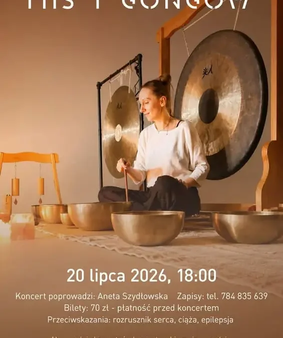 Koncert Mis i Gongów w Zajezdni Kultury w Pleszewie – relaks i uzdrawiające dźwięki już dziś