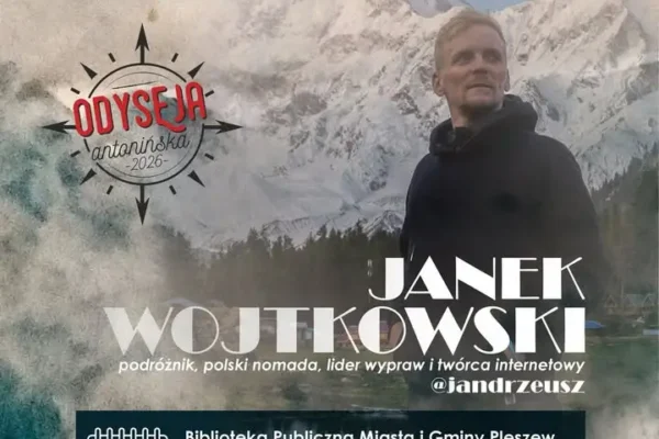 Spotkanie z podróżnikiem Jankiem Wojtkowskim w Pleszewie już jutro