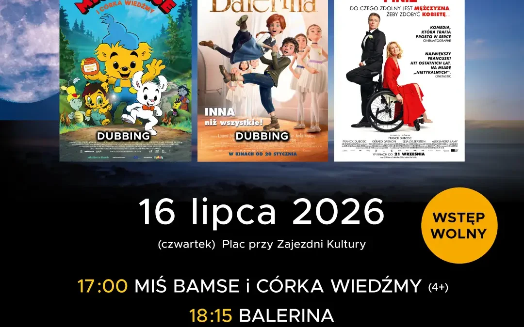 Kino plenerowe w Pleszewie: trzy filmy za darmo w czwartek
