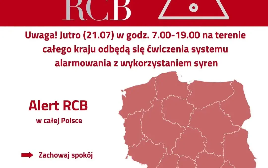 Ogólnopolskie ćwiczenia syren alarmowych „ALARM-2026” już dziś