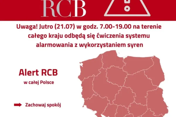 Ogólnopolskie ćwiczenia syren alarmowych „ALARM-2026” już dziś