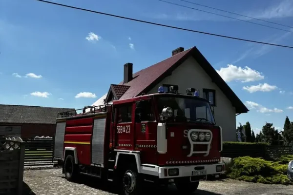 Pożar w Żbikach – interwencja OSP Broniszewice