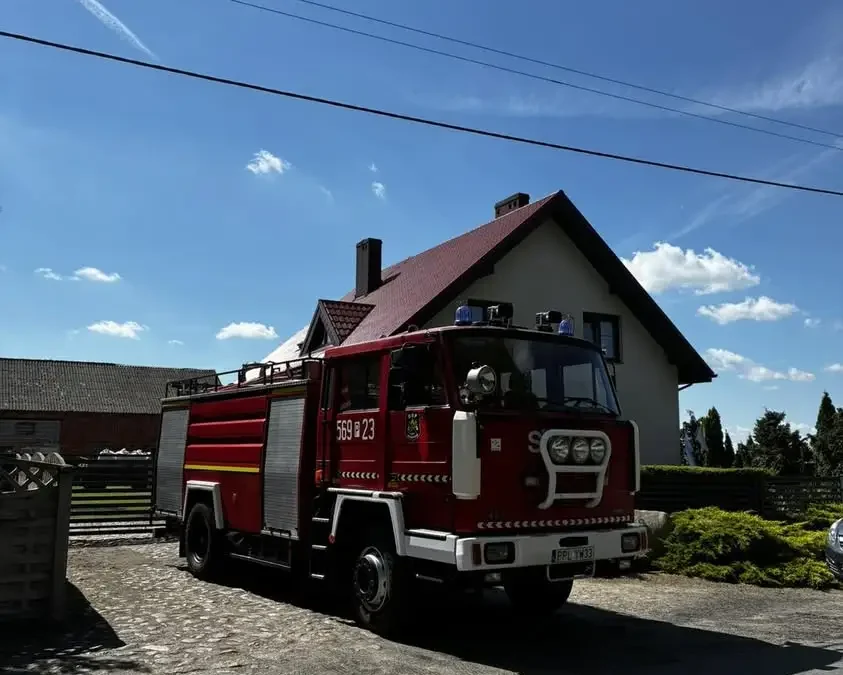 Pożar w Żbikach – interwencja OSP Broniszewice