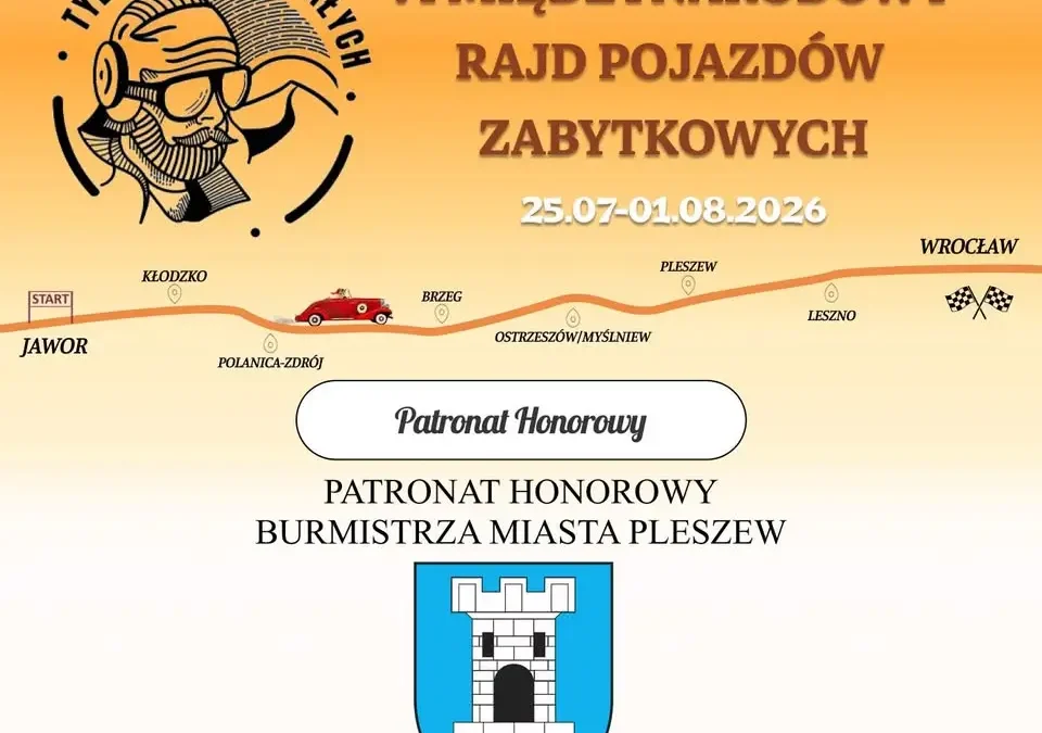 VI Międzynarodowy Rajd Pojazdów Zabytkowych już w Pleszewie