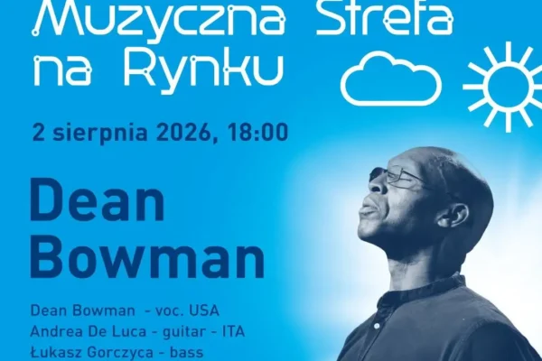 Muzyczna Strefa na Rynku w Pleszewie: Dean Bowman z USA wystąpi już dziś o 18:00