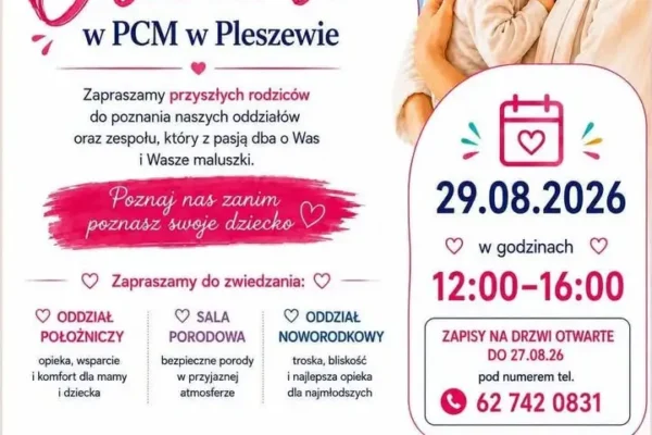 Drzwi otwarte na oddziale noworodkowym w Pleszewskim Centrum Medycznym