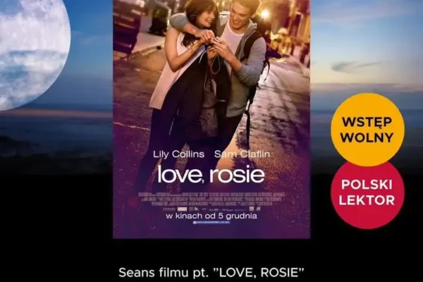 Kino plenerowe w Pleszewie: „Love, Rosie” pod gwiazdami – wstęp wolny!