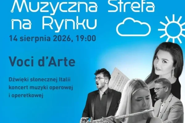 Muzyczna Strefa na Rynku w Pleszewie: operowe arie pod gołym niebem