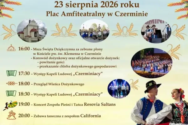Dożynki Gminy Czermin 2026 – zaproszenie na święto plonów