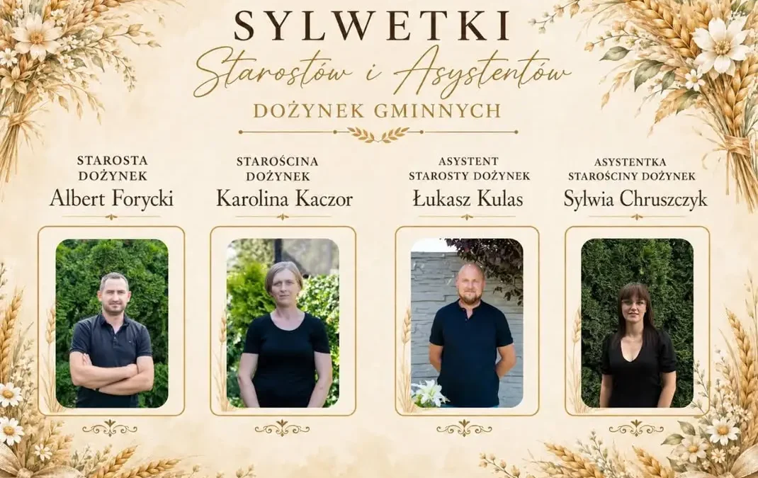 Poznajcie starostów i asystentów Dożynek Gminnych w Dobrzycy 2026