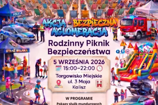 Rodzinny Piknik Bezpieczeństwa w Kaliszu – edukacja i zabawa dla całej aglomeracji