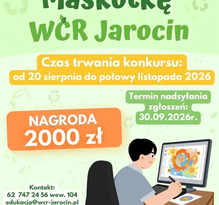 Konkurs na maskotkę WCR Jarocin – do wygrania 2000 zł