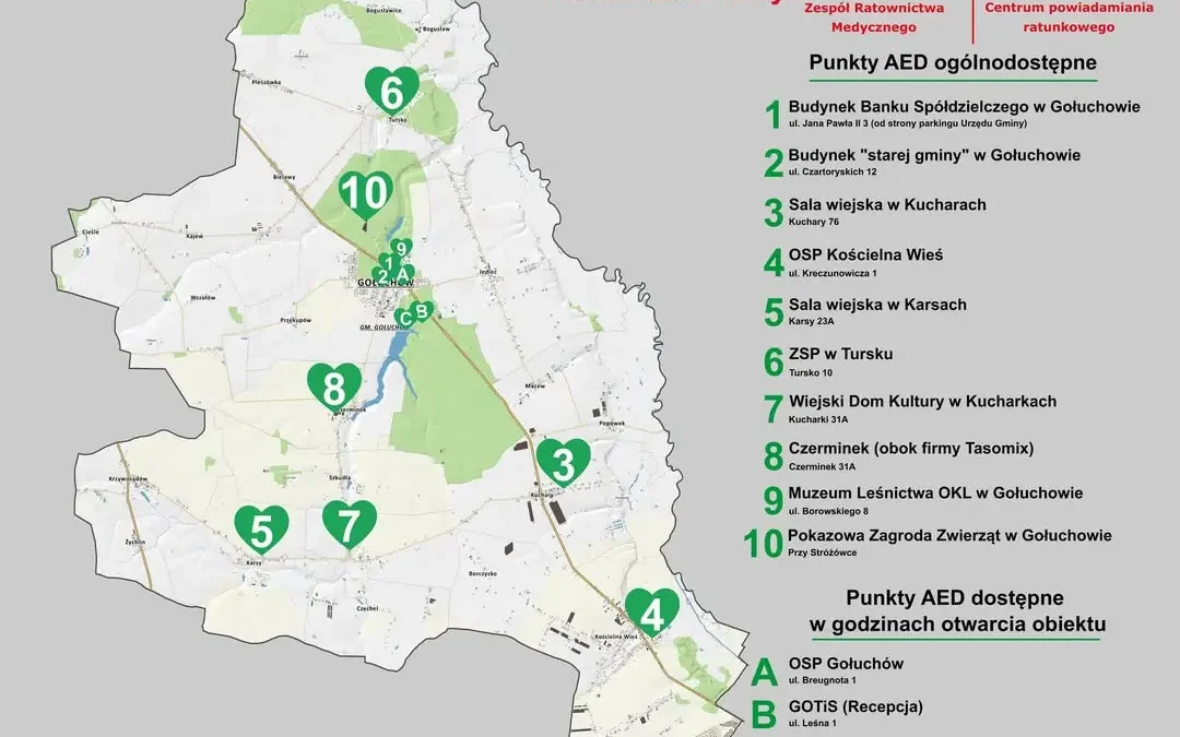 Gmina Gołuchów wzbogaciła się o dwa nowe defibrylatory AED