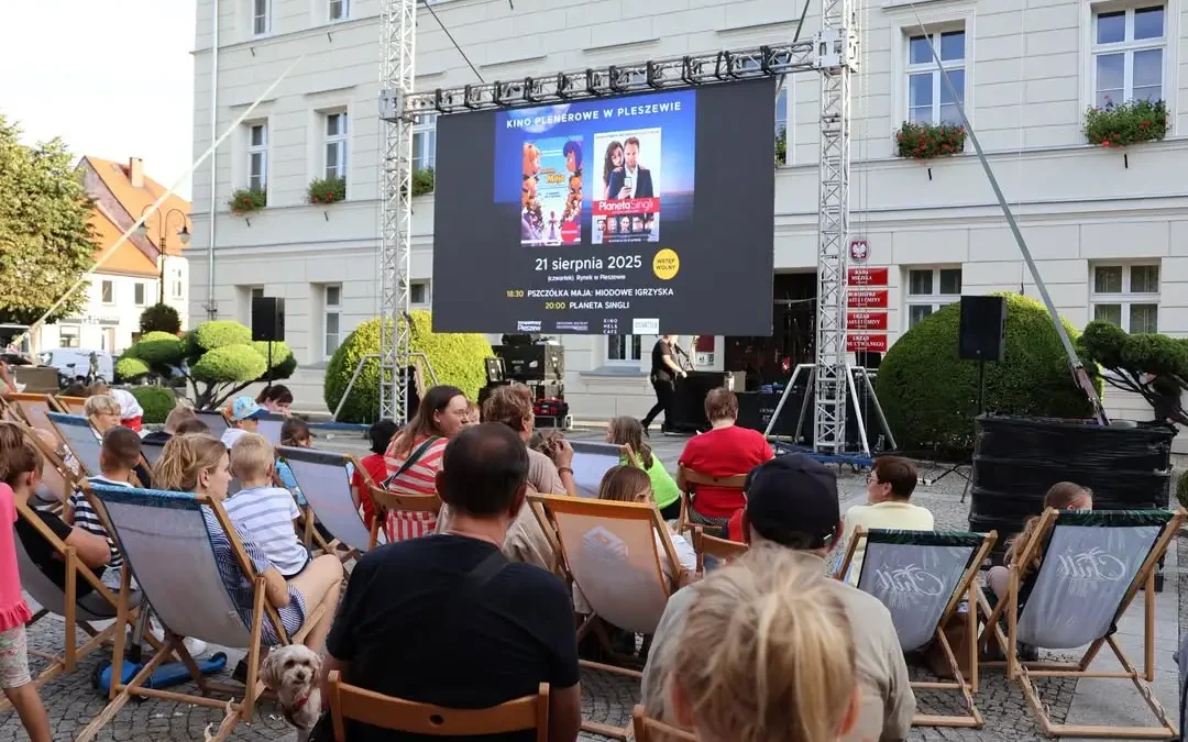 Kino plenerowe na pleszewskim rynku – ostatni seans tego lata