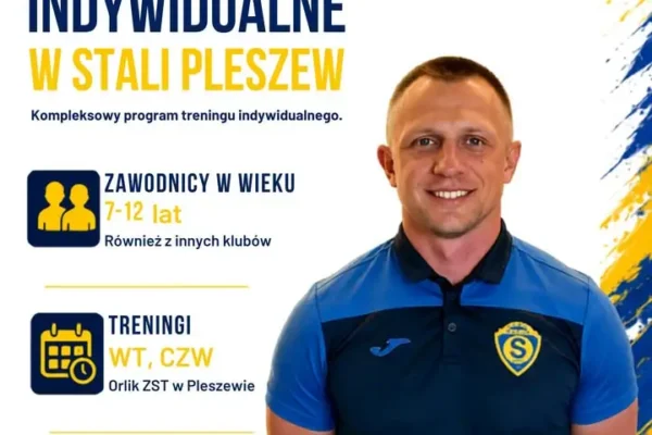 Stal Pleszew uruchamia dodatkowe treningi indywidualne dla młodych piłkarzy