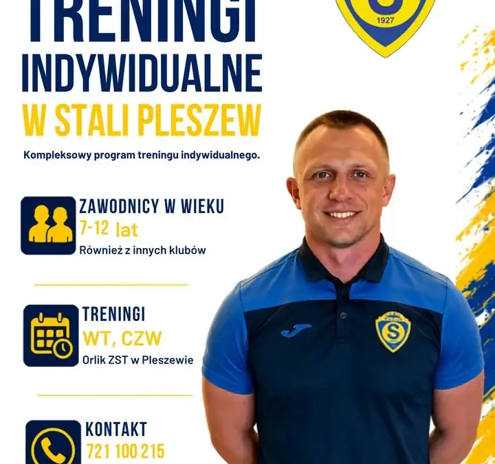 Stal Pleszew uruchamia dodatkowe treningi indywidualne dla młodych piłkarzy