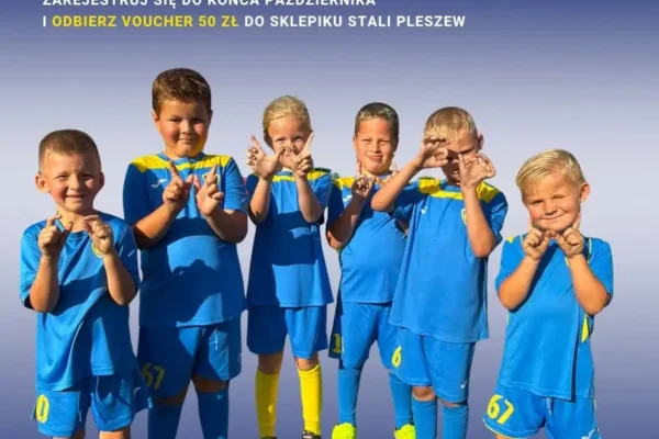 Stal Pleszew prowadzi nabór do sekcji piłki nożnej dla dzieci w wieku 4-12 lat