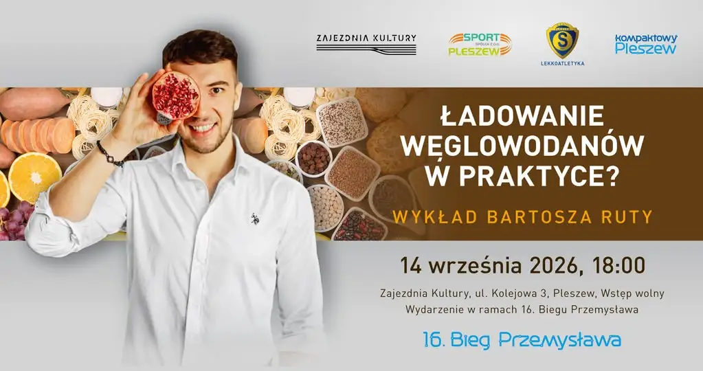 Bieg Przemysława Pleszew: bezpłatny wykład o diecie przed startem