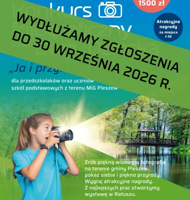 Konkurs fotograficzny dla dzieci w Pleszewie przedłużony – można jeszcze wysłać zdjęcia