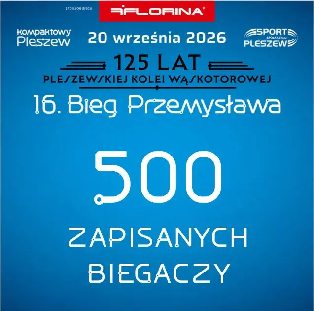 500 biegaczy zapisanych na XVI Bieg Przemysława w Pleszewie