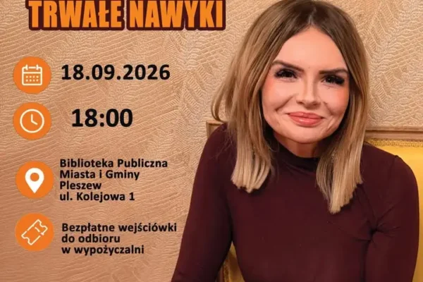Spotkanie z Katarzyną Kucewicz w pleszewskiej bibliotece – o nawykach i małych krokach