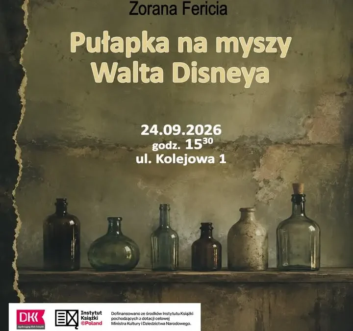Dyskusyjny Klub Książki w Pleszewie zaprasza na spotkanie o „Pułapce na myszy Walta Disneya”