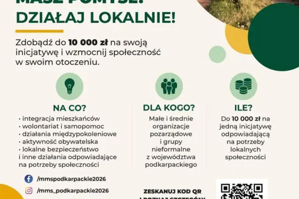 Mikrodotacje do 10 000 zł na bezpieczeństwo lokalne – rusza nabór w Podkarpackiem