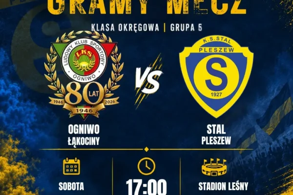 Mecz na szczycie w Łąkocinach. Stal Pleszew zmierzy się z Ogniwem