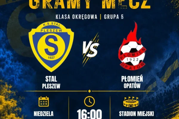 Stal Pleszew zagra z Płomieniem Opatów w 8. kolejce Klasy Okręgowej