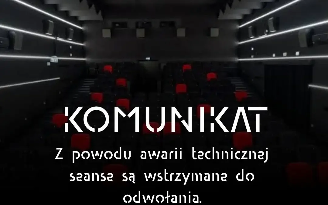 Awaria sprzętu projekcyjnego w Kinie Hel w Pleszewie – seanse wstrzymane