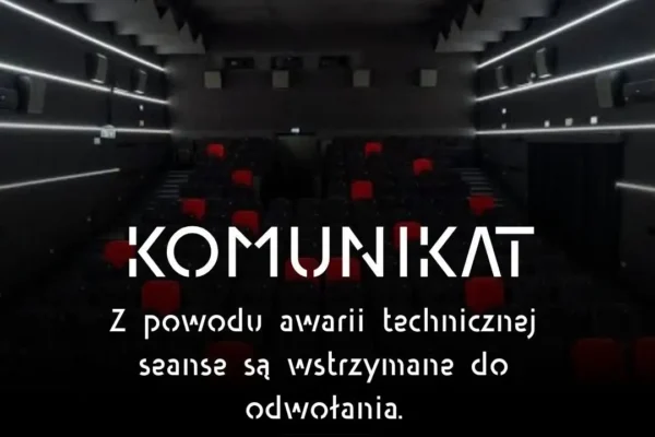 Awaria sprzętu projekcyjnego w Kinie Hel w Pleszewie – seanse wstrzymane