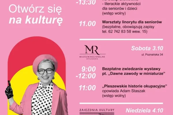 Weekend Seniora z Kulturą w Pleszewie – 3 i 4 października