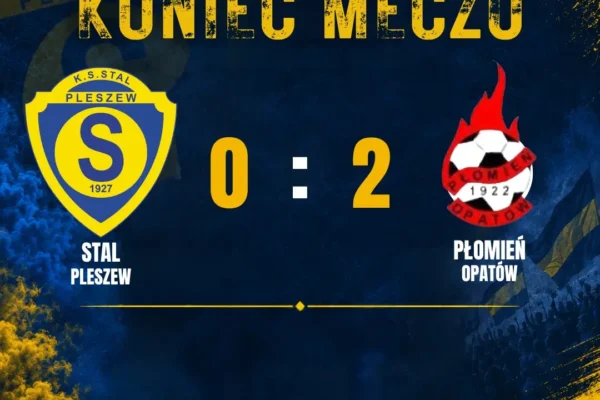 Stal Pleszew przegrywa z Płomieniem Opatów 0:2