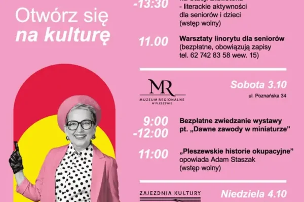 Weekend Seniora z Kulturą w Pleszewie – 3 i 4 października