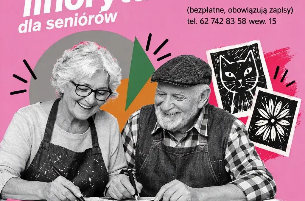 Warsztaty linorytu dla seniorów w Pleszewie – 3 października