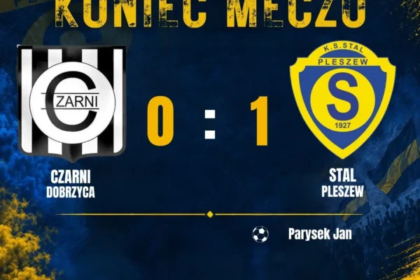 Stal Pleszew wygrywa derby z Czarnymi Dobrzyca 1:0