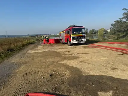 Manewry strażaków OSP z powiatu pleszewskiego na terenie gminy Dobrzyca