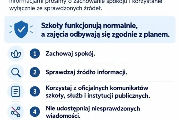 Wielkopolski Kurator Oświaty apeluje: sprawdzajmy źródła, nie powielajmy niesprawdzonych informacji o szkołach