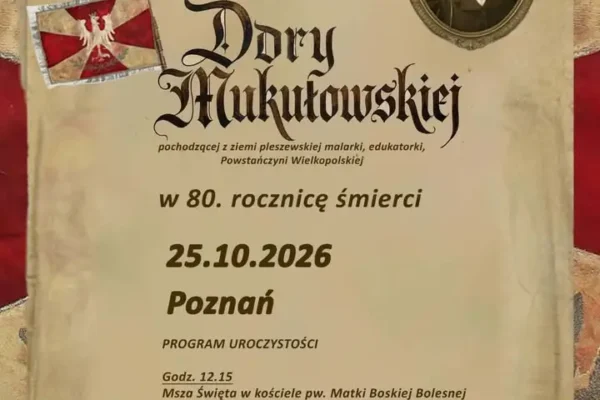 Poznań odsłoni obelisk Dory Mukułowskiej w 80. rocznicę jej śmierci