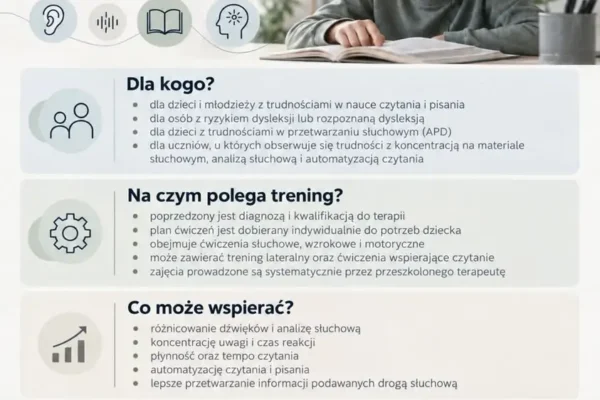 Trening słuchowy metodą Warnkego w Pleszewie – wsparcie dla dzieci z dysleksją