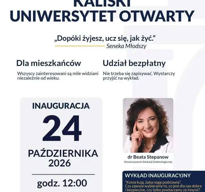 Uniwersytet Kaliski otwiera drzwi dla wszystkich – inauguracja Kaliskiego Uniwersytetu Otwartego