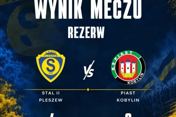 Stal II Pleszew rozgromiła Piasta Kobylin 4:0. Hat-trick Wiktora Wróblewskiego