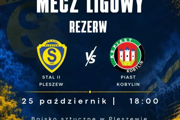 Rezerwy Stali Pleszew zmierzą się z Piastem Kobylin w 11. kolejce A-klasy