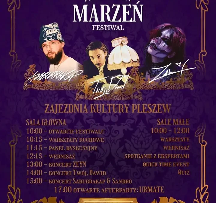 Festiwal „Departament Marzeń” w Pleszewie – jutro dzień pełen sztuki i muzyki