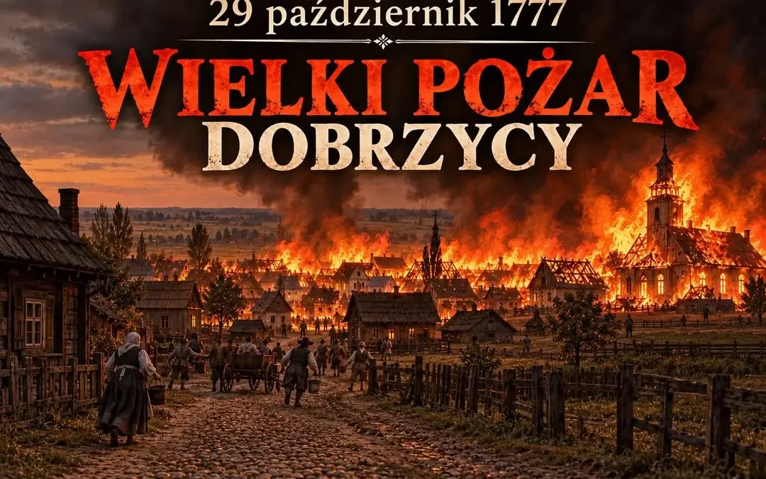249. rocznica wielkiego pożaru Dobrzycy – ogień strawił ratusz, kościół i dziesiątki domów